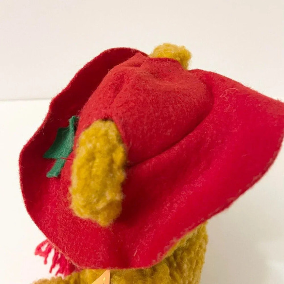 Vtg 1988 Christmas Muppet Baby Fozzie Bear Plush Xmas Holiday 7 Inch  Tall Toy - Picture 6 of 16